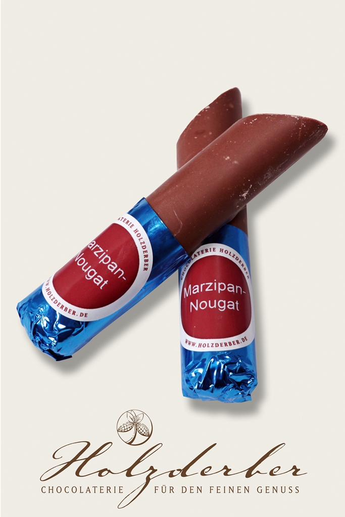 2er Marzipan-Nougat Stange in Edelvollmilch Schokolade*