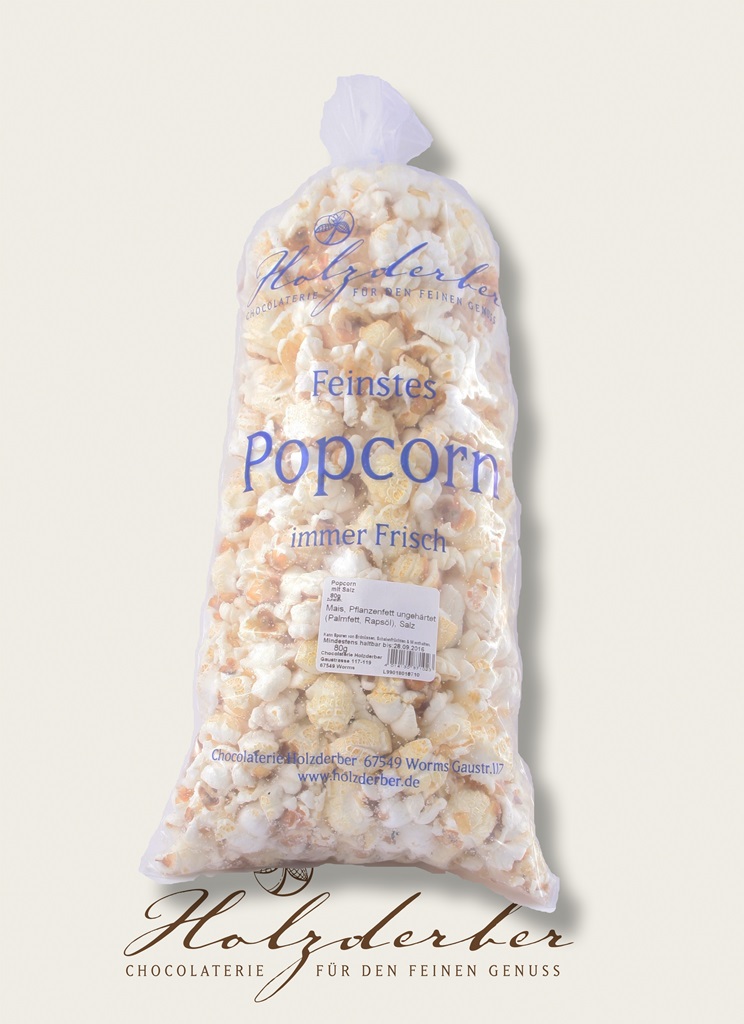 Popcorn mit Salz klein