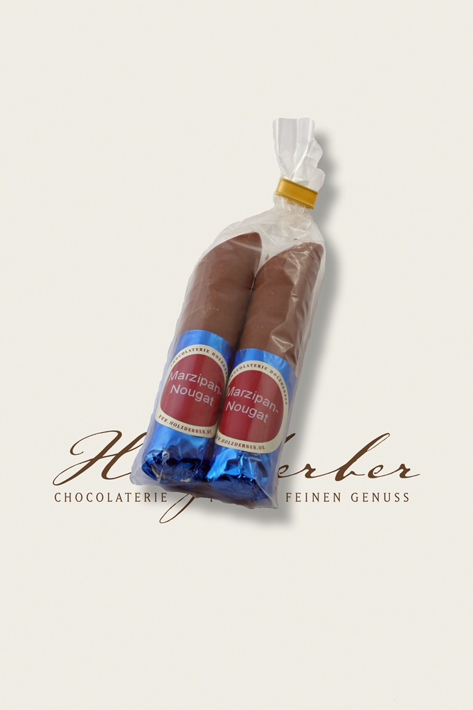 2er Marzipan-Nougat Stange in Edelvollmilch Schokolade*