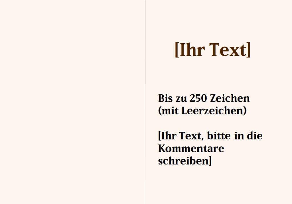 Glückwunschkarte Faltbar