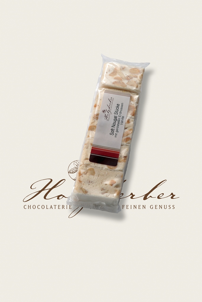 Soft Nougat mit gerösteten Erdnüssen