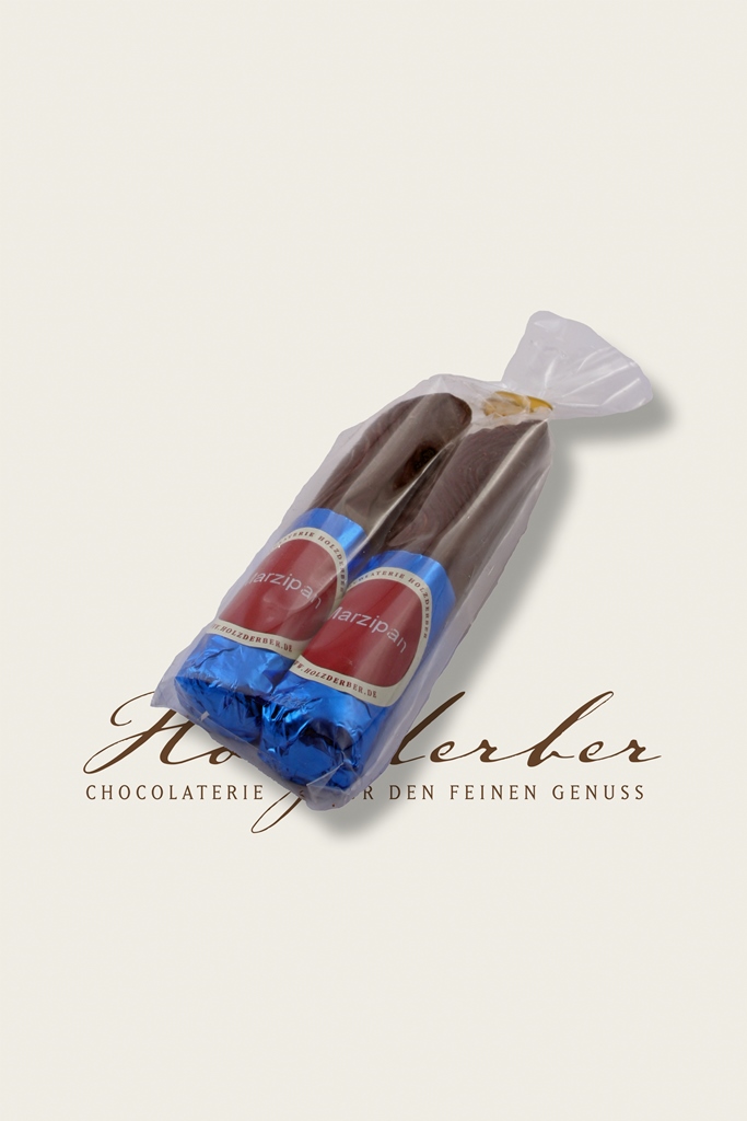 2er Marzipan Stange in Zartbitter Schokolade